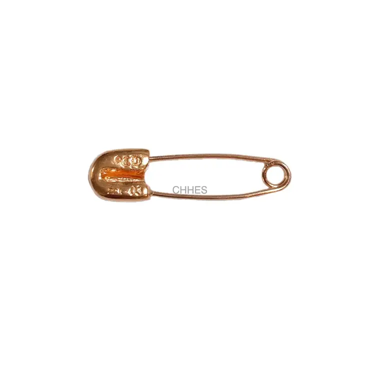 Chrome hearts 克罗心 22K黄金十字花迷你别针/胸针耳钉