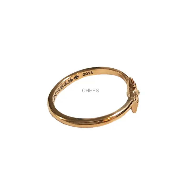 Chrome hearts 克罗心 22K镶钻圆环五角星泡泡糖戒指
