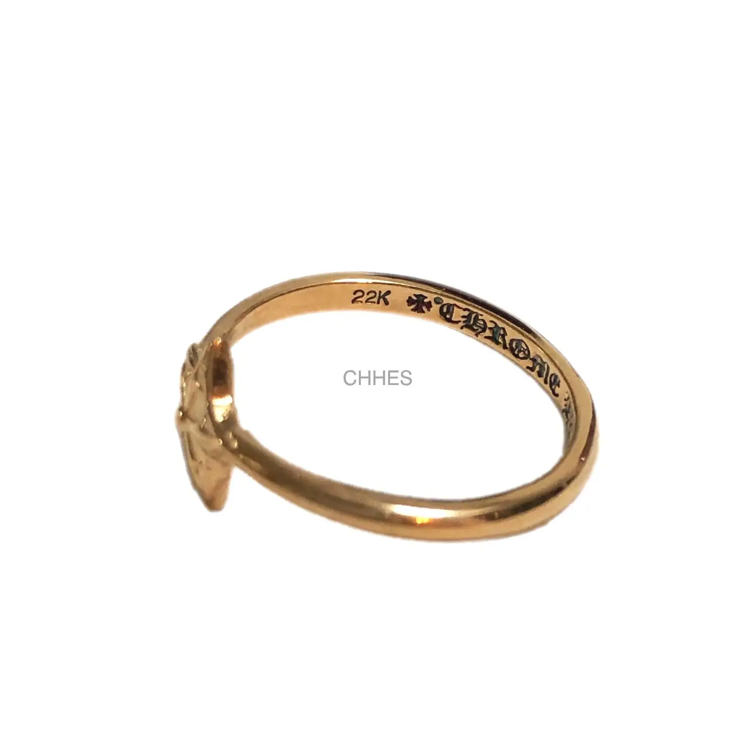 Chrome hearts 克罗心 22K镶钻圆环五角星泡泡糖戒指