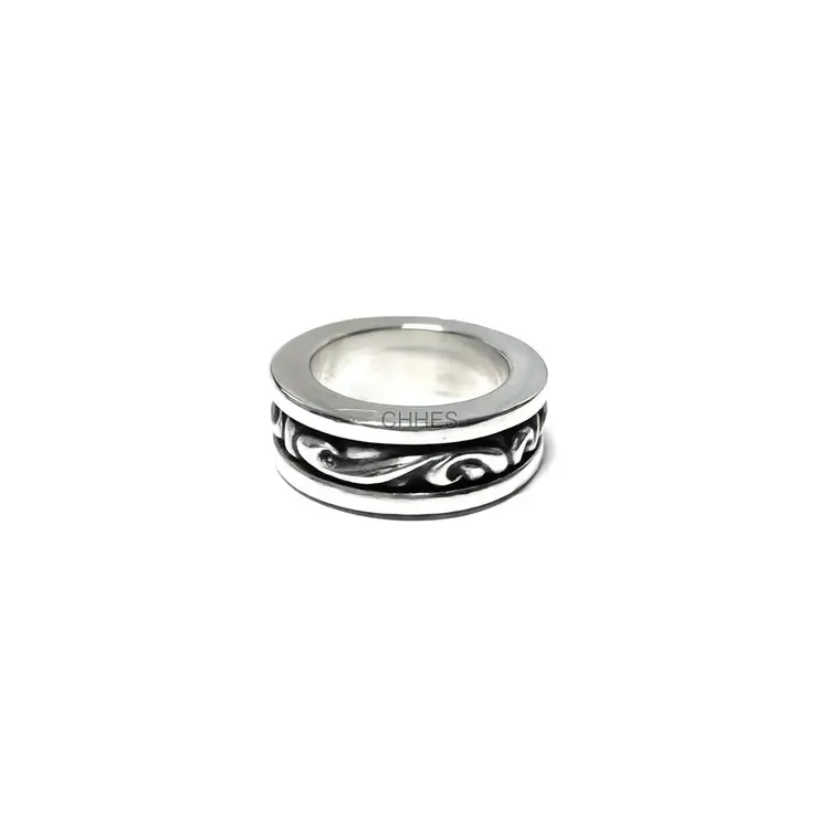 Chrome hearts 克罗心 ScrollBand旋转腾花戒指