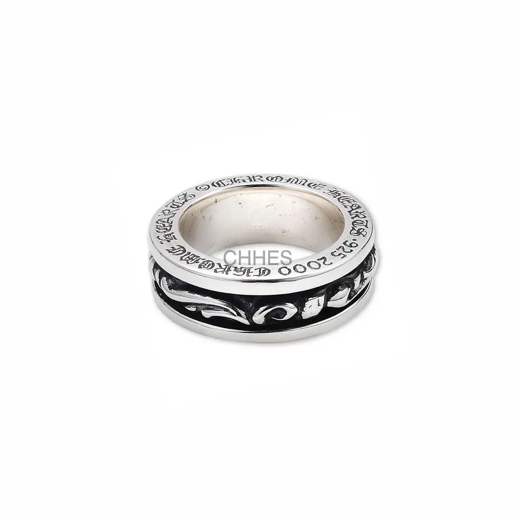 Chrome hearts 克罗心 ScrollBand旋转腾花戒指