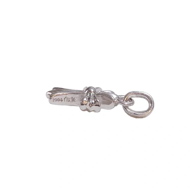 Chrome hearts 克罗心 18K白金babyfat十字架吊坠