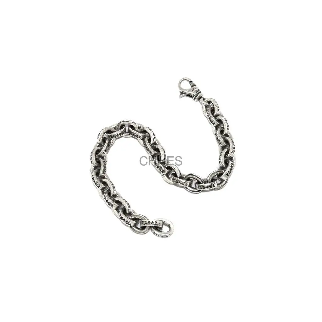 Chrome hearts 克罗心 字母PAPERCHAIN龙虾扣粗手链
