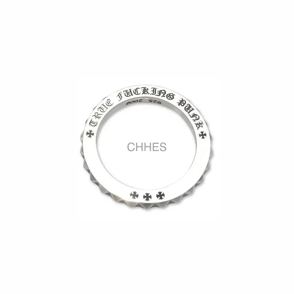 Chrome hearts 克罗心 3MM True Fuckin Punk Big Punk朋克戒指