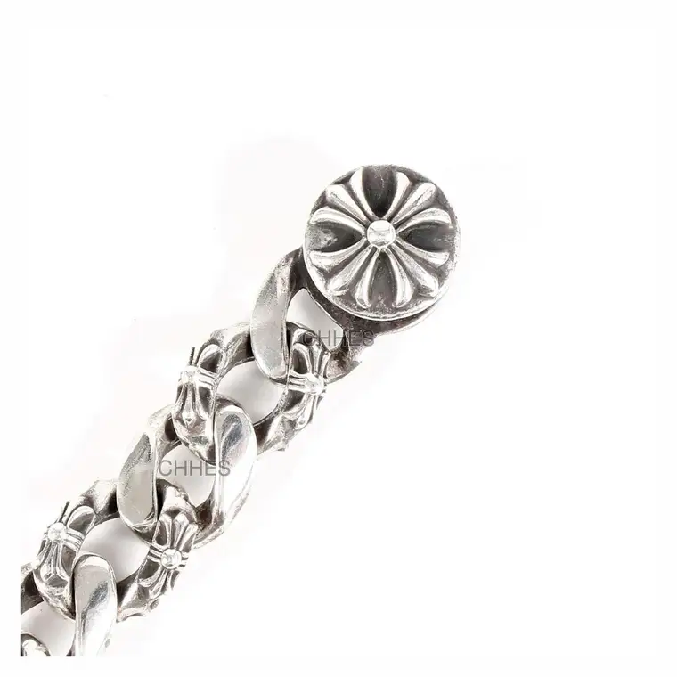 Chrome hearts 克罗心 半十字花链龙虾扣手链
