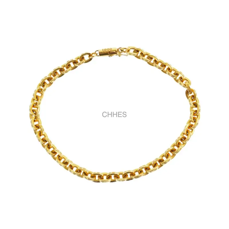 Chrome hearts 克罗心 22K黄金PAPERCHAIN字母手链