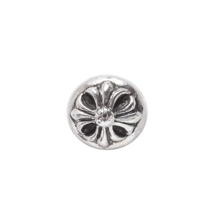 Chromehearts 克罗心 CH 十字花圆形耳钉
