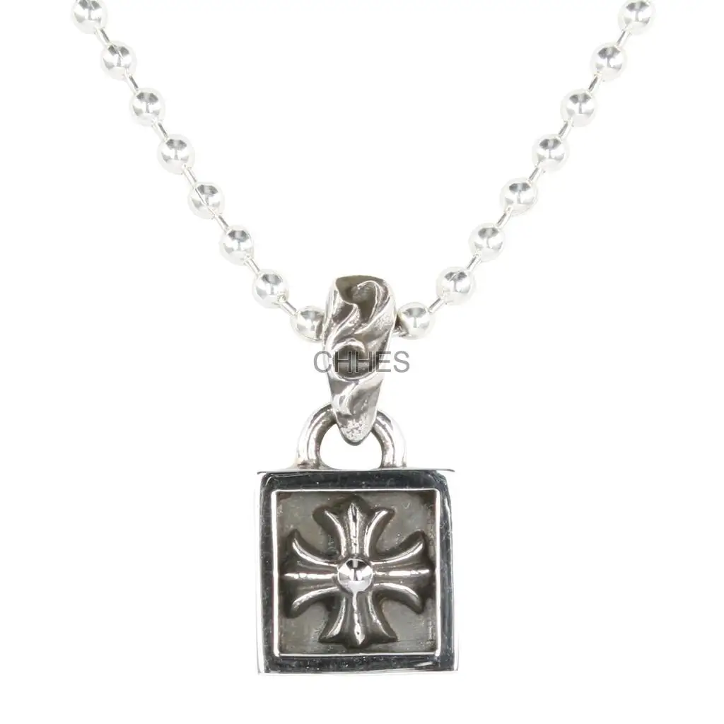 Chromehearts 克罗心 方形十字花吊坠/项链