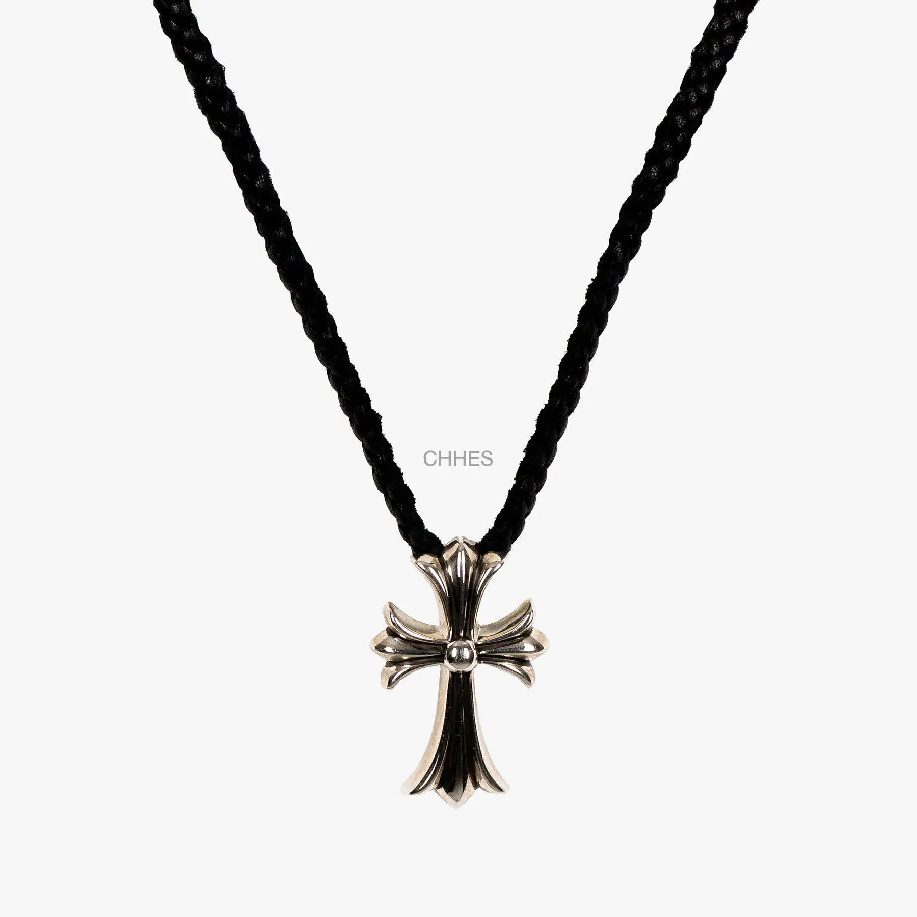 Chromehearts 克罗心 中号十字架皮革编织项链（套装）