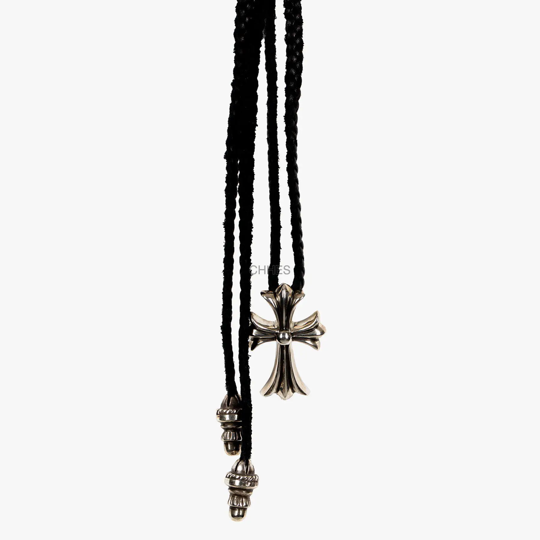 Chromehearts 克罗心 中号十字架皮革编织项链（套装）