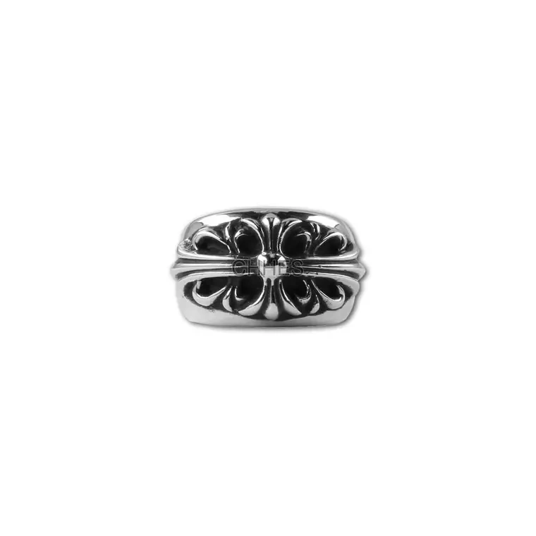 Chromehearts 克罗心 窄版十字花守护者Floral戒指