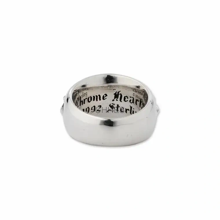 Chromehearts 克罗心 窄版十字花守护者Floral戒指