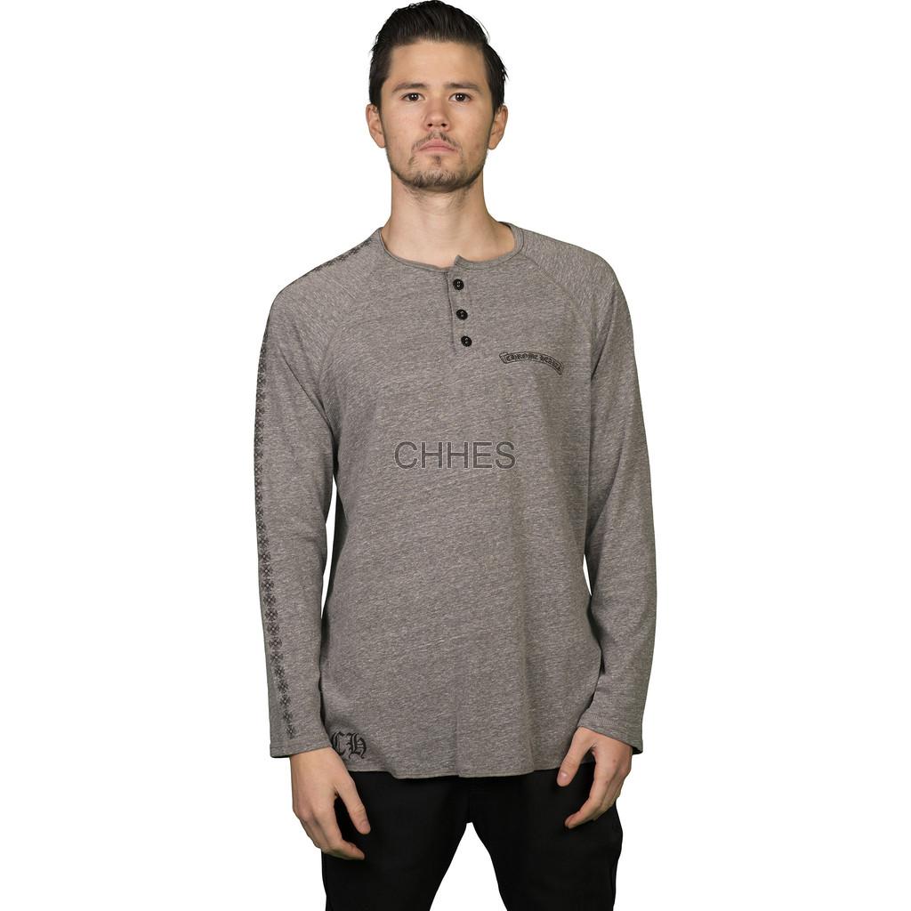 克罗心 CH+灰色长袖T恤