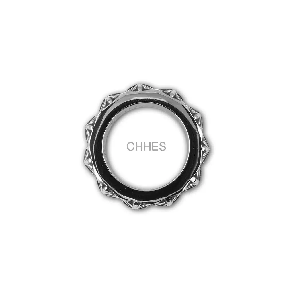 Chromehearts 克罗心 朋克True Fuckin Punk三重堆叠戒指