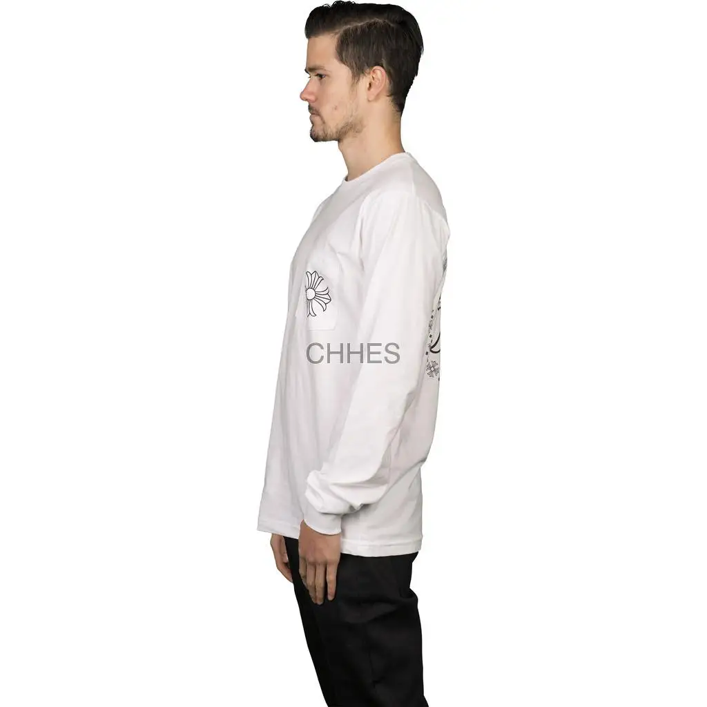 克罗心 大小十字花长袖T恤