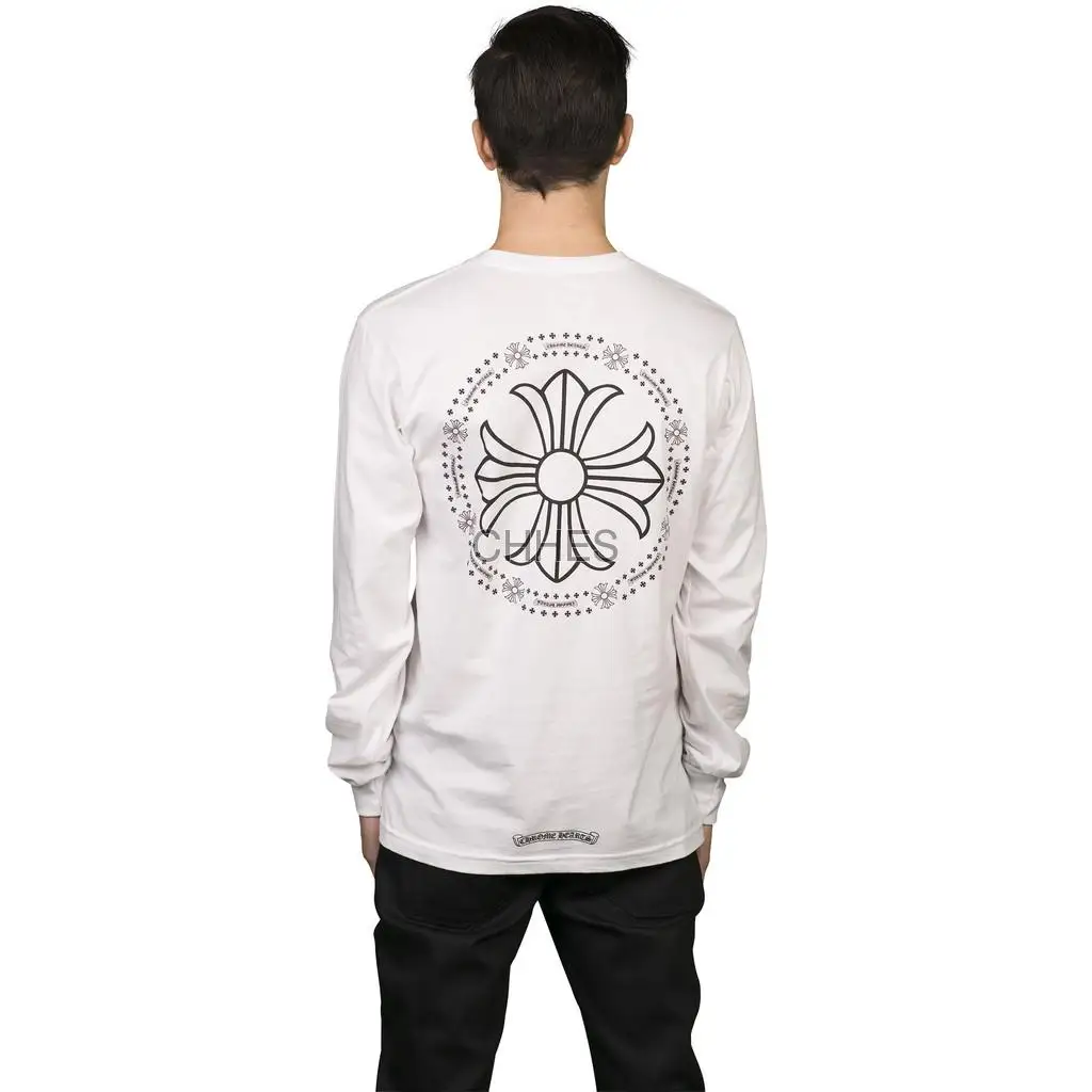 克罗心 大小十字花长袖T恤