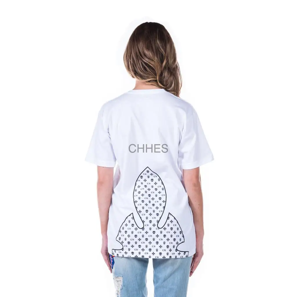 克罗心 白色燕尾Tee