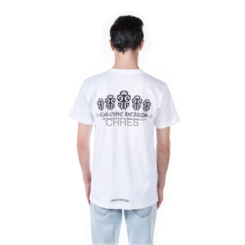 克罗心 白色宝剑/匕首印花Tee