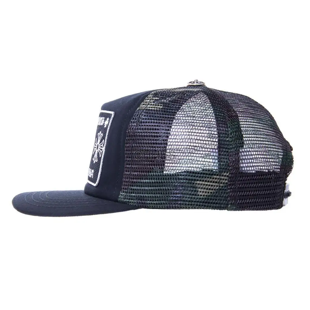 克罗心 印花黑迷彩帽