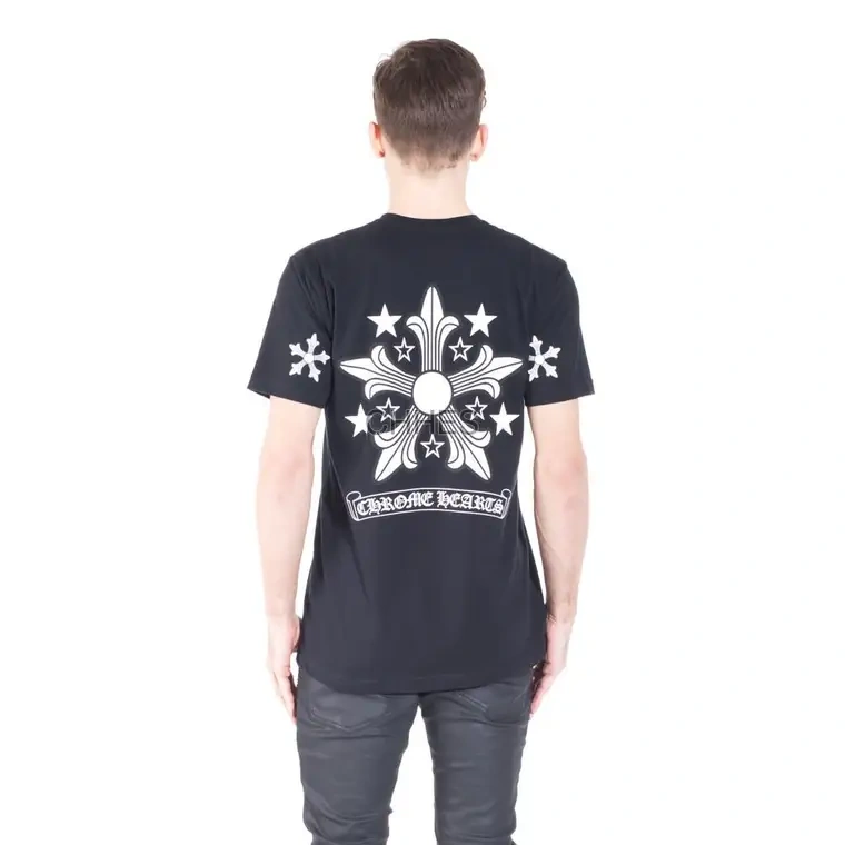 克罗心 CH五星花短袖黑色Tee