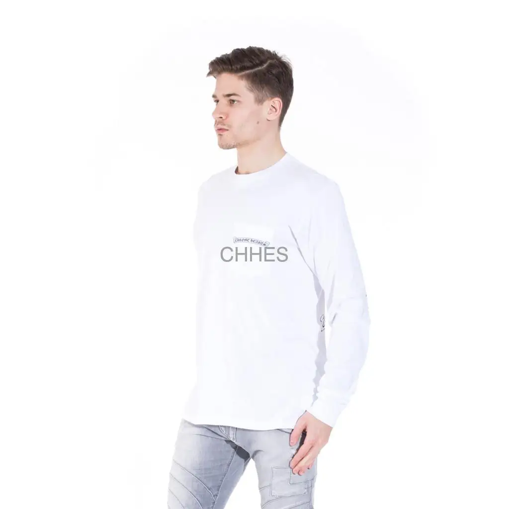 克罗心 CH五星花长袖白色Tee