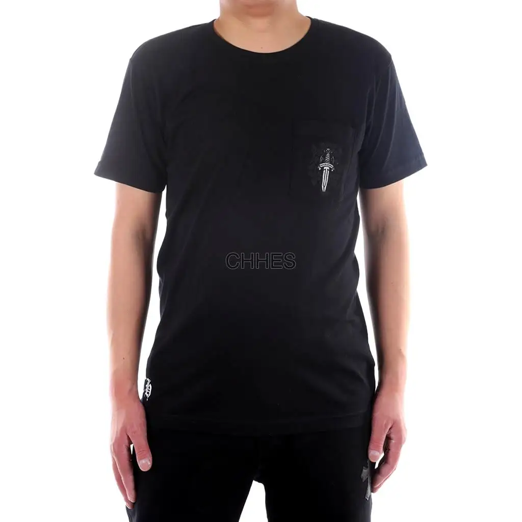 克罗心 银色大宝剑/匕首短袖黑 Tee