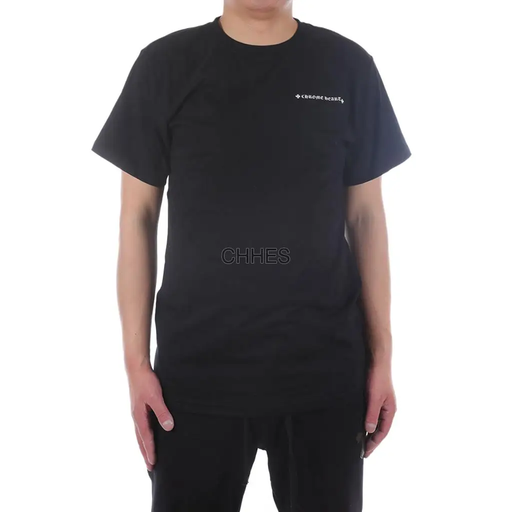 克罗心 欧米伽大小十字花黑色Tee