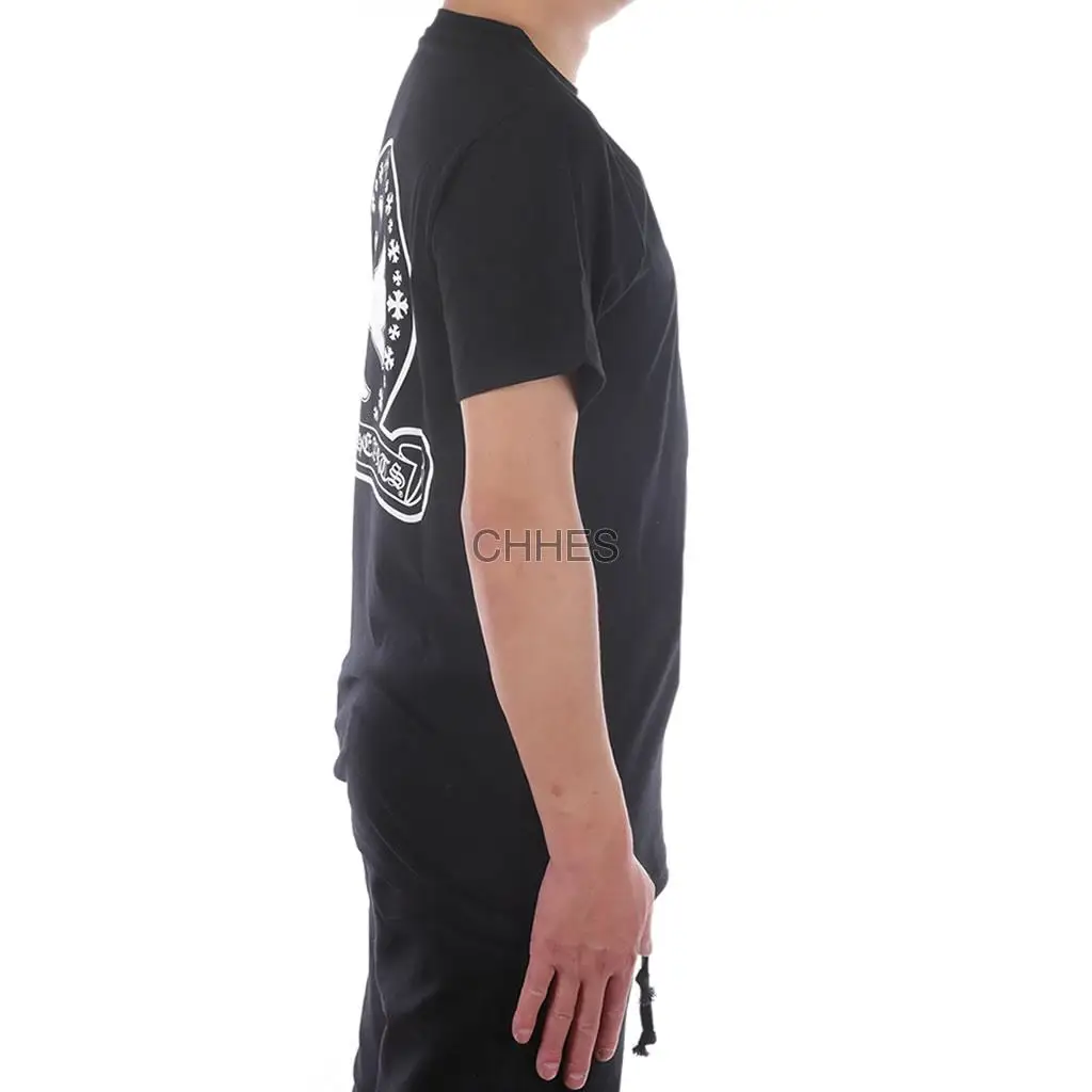 克罗心 欧米伽大小十字花黑色Tee