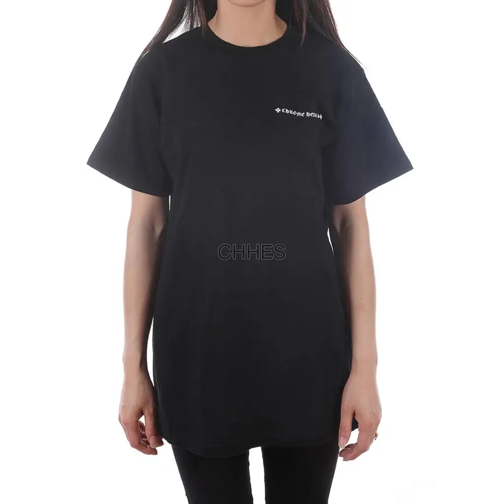 克罗心 欧米伽大小十字花黑色Tee