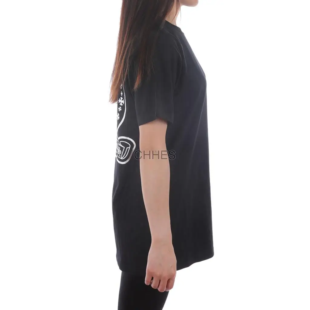 克罗心 欧米伽大小十字花黑色Tee