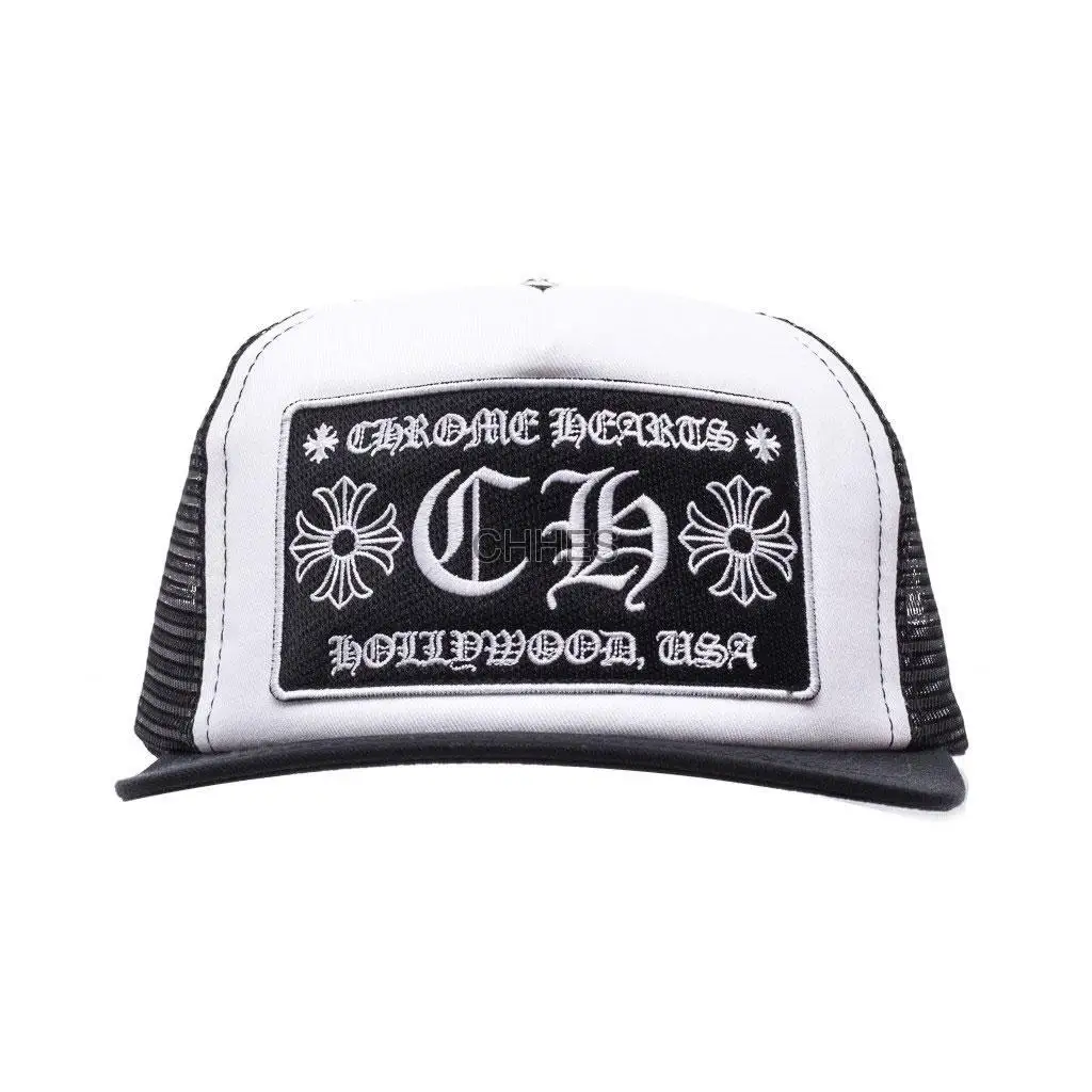 克罗心 白色/黑色卡车司机帽