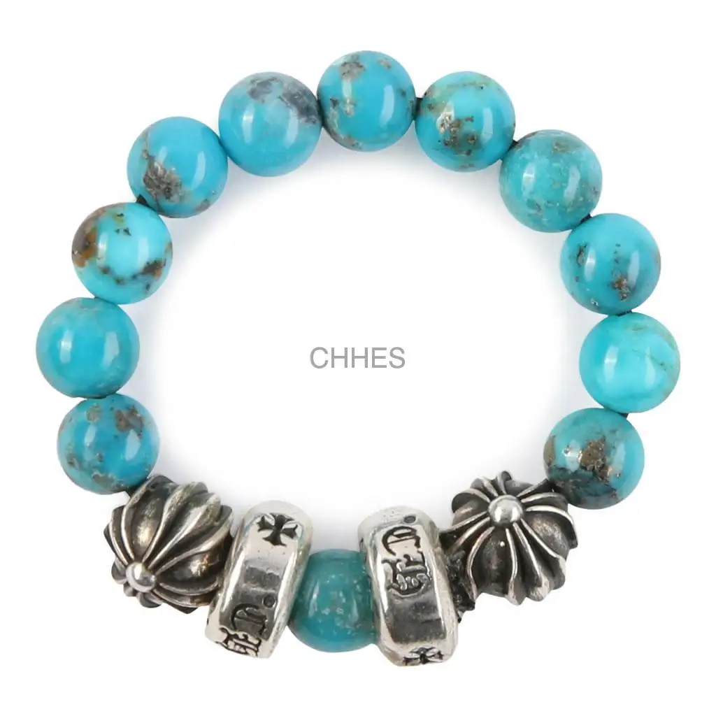 Chromehearts 克罗心 4银绿松石珠戒指