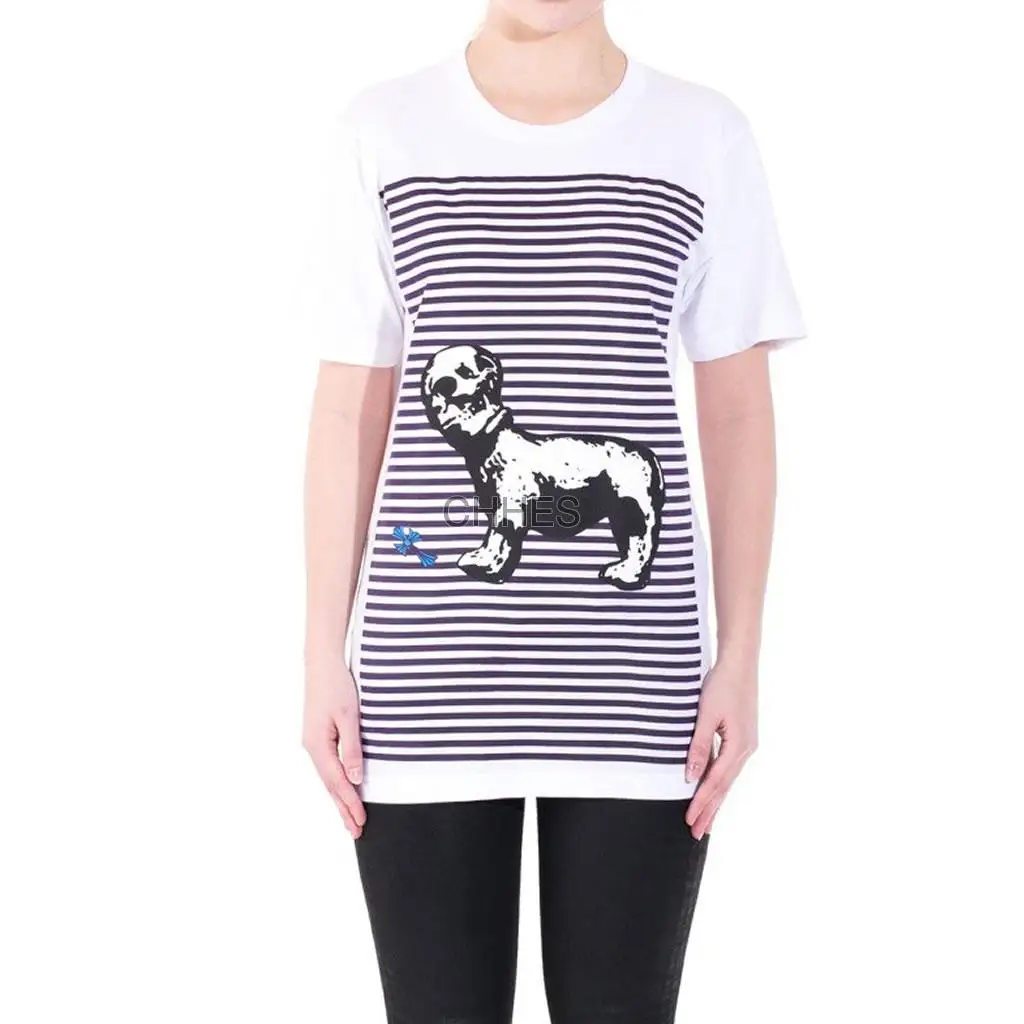 克罗心 白色FOTI骷髅神兽短袖Tee