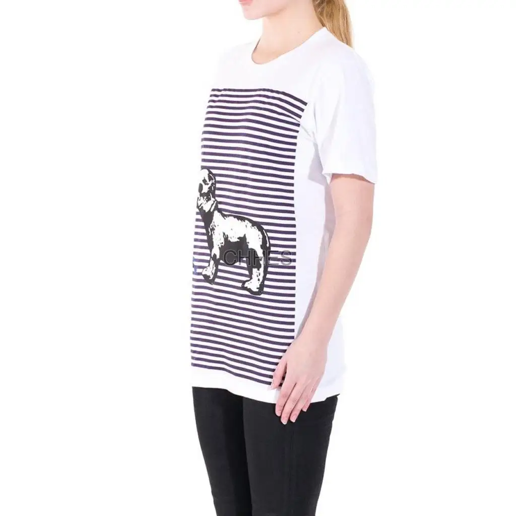 克罗心 白色FOTI骷髅神兽短袖Tee