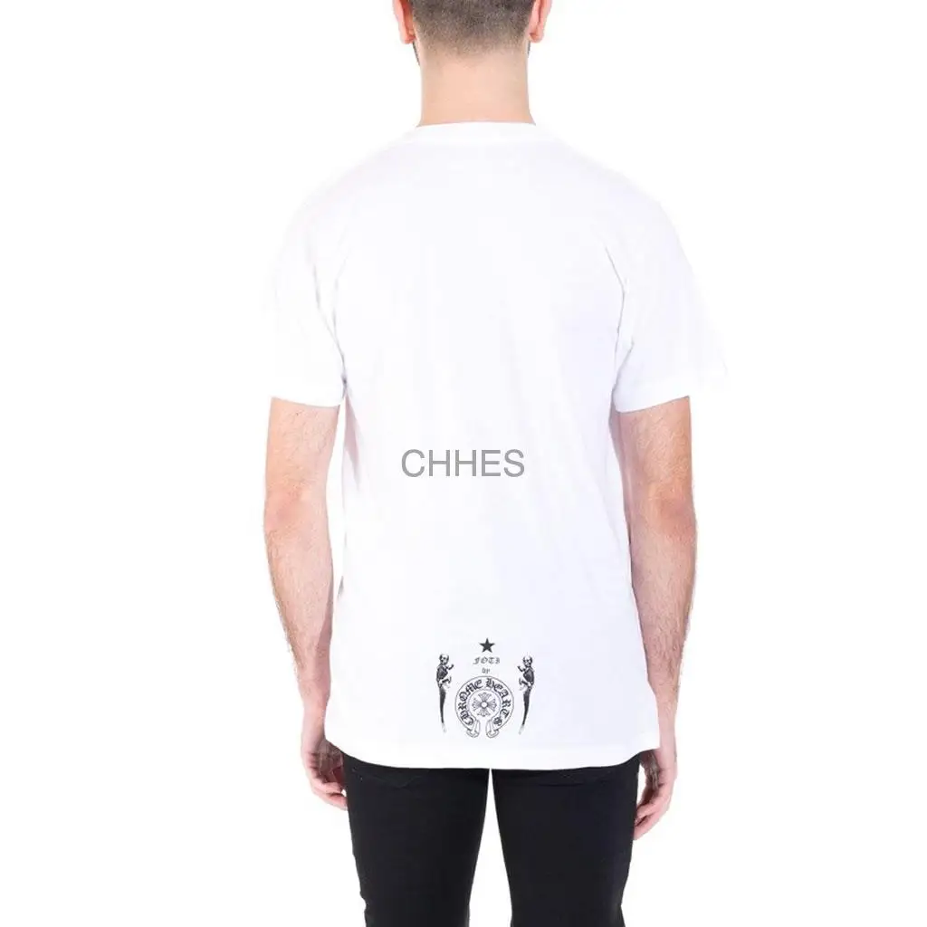 克罗心 白色FOTI骷髅神兽短袖Tee