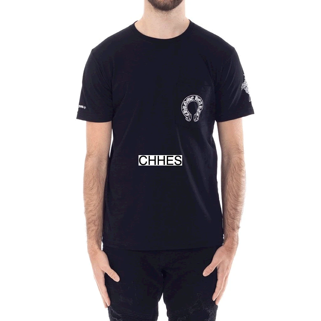 Chrome Hearts 克罗心 后背马蹄双十字架TEE