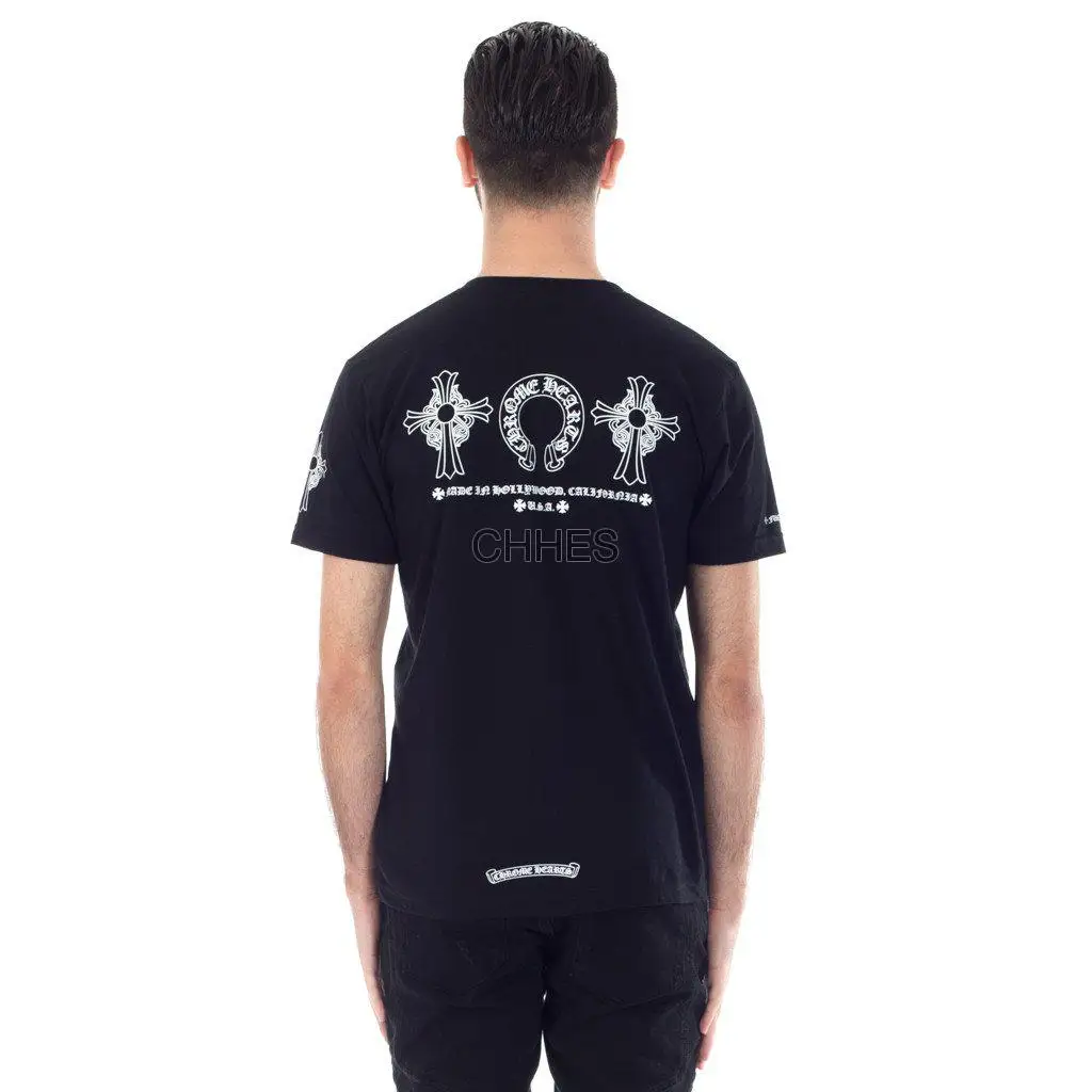 Chrome Hearts 克罗心 后背马蹄双十字架TEE
