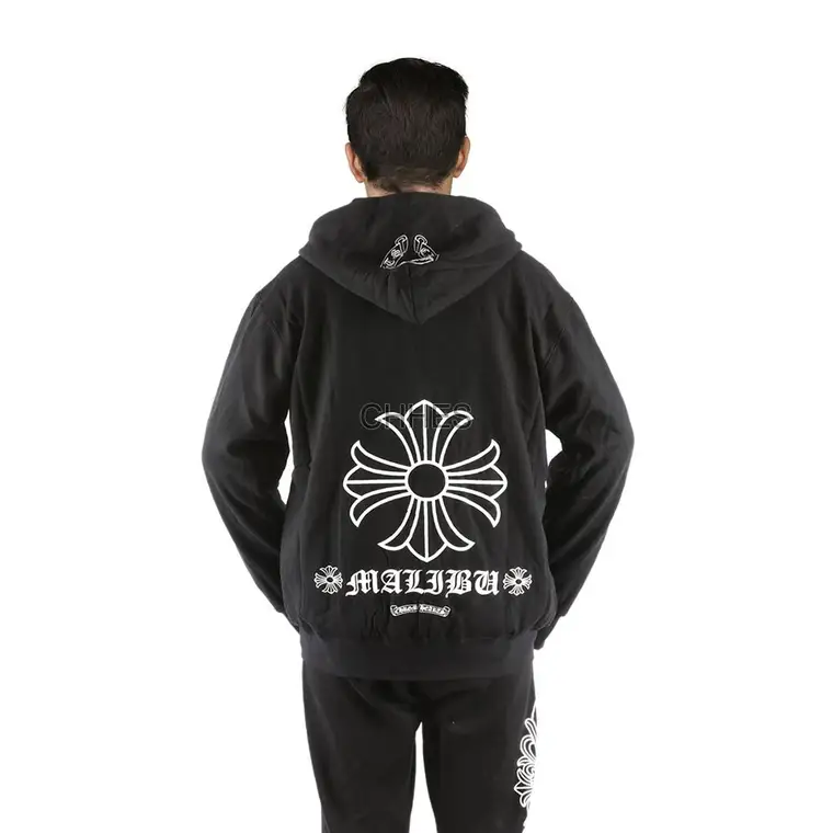 Chrome Hearts 克罗心 MALIBU十字花内衬连帽卫衣