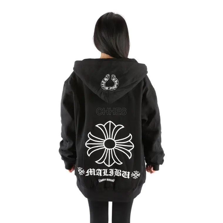 Chrome Hearts 克罗心 MALIBU十字花内衬连帽卫衣