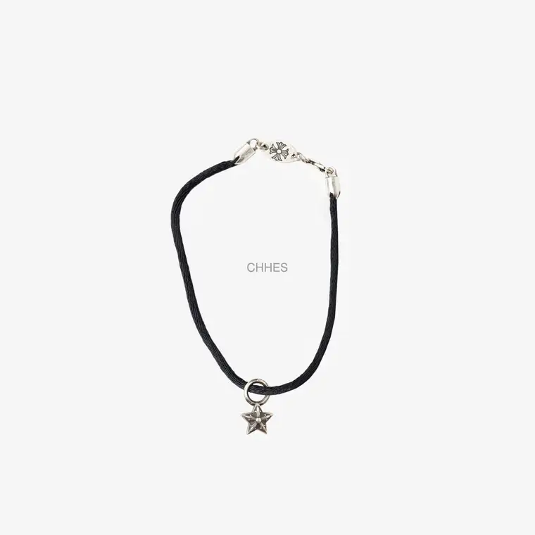 Chrome hearts 克罗心 五角星吊坠黑手绳