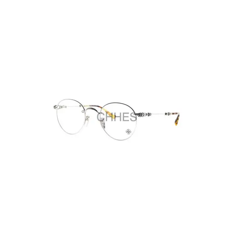 Chrome hearts 克罗心 Bubba银框琥珀腿圆框复古眼镜