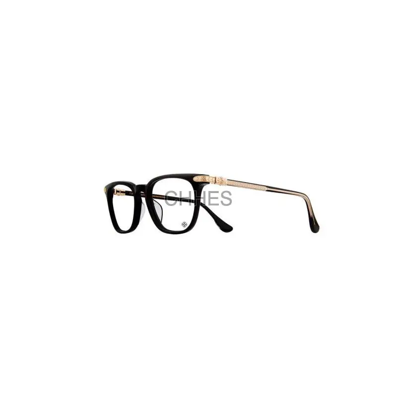 Chrome hearts 克罗心 GISS黑框金腿眼镜