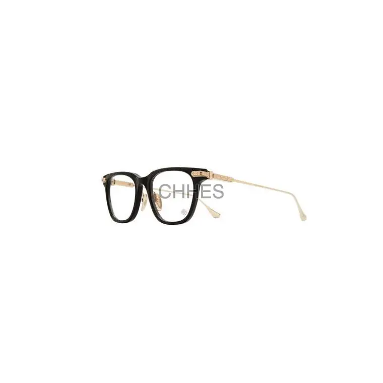 Chrome hearts 克罗心 SLAG磨砂黑框金色光学镜
