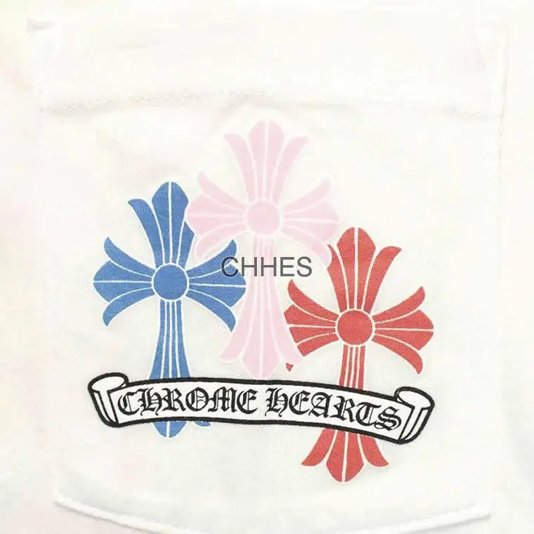 克罗心 彩色十字架群坟墓/葬墓白色TEE