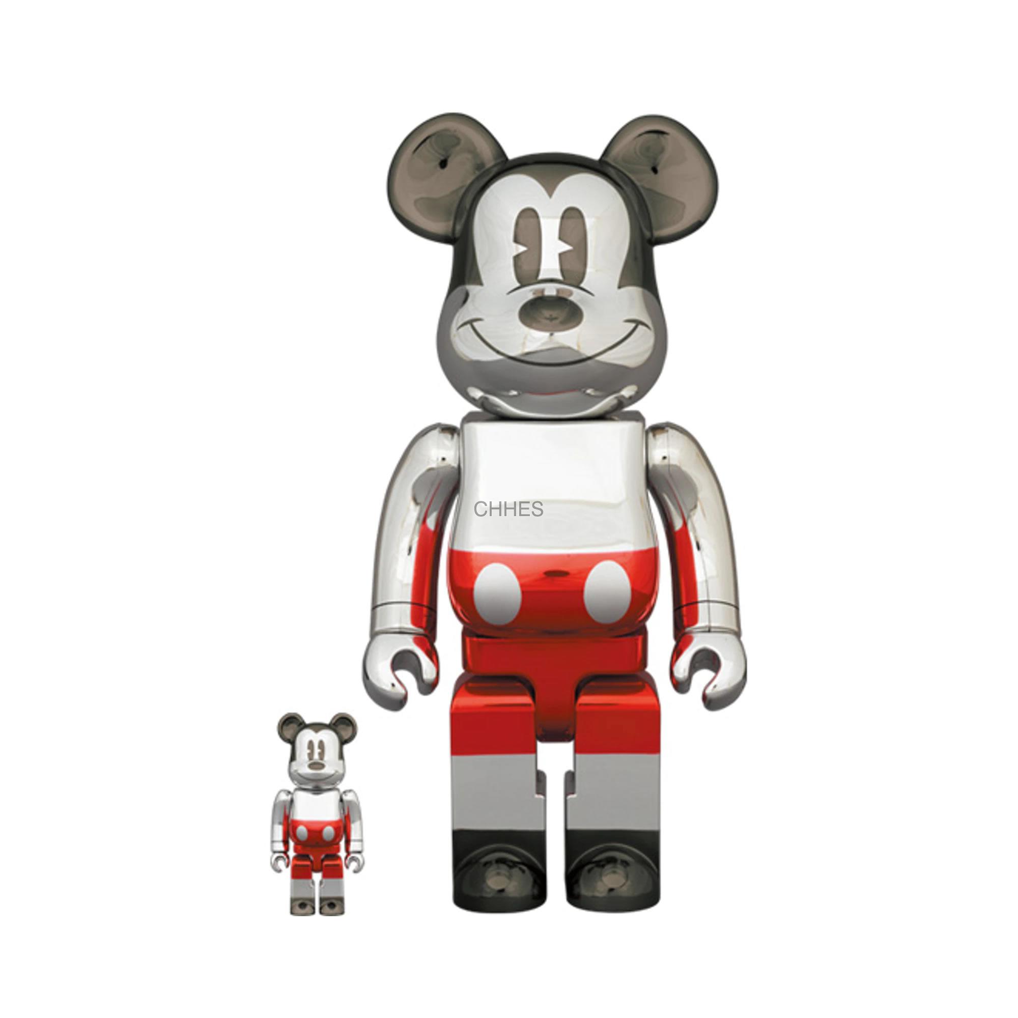 Bearbrick x Disney x Hajime Sorayama Future Mickey Mouse (2nd Color Ver.) 100% & 400% Set