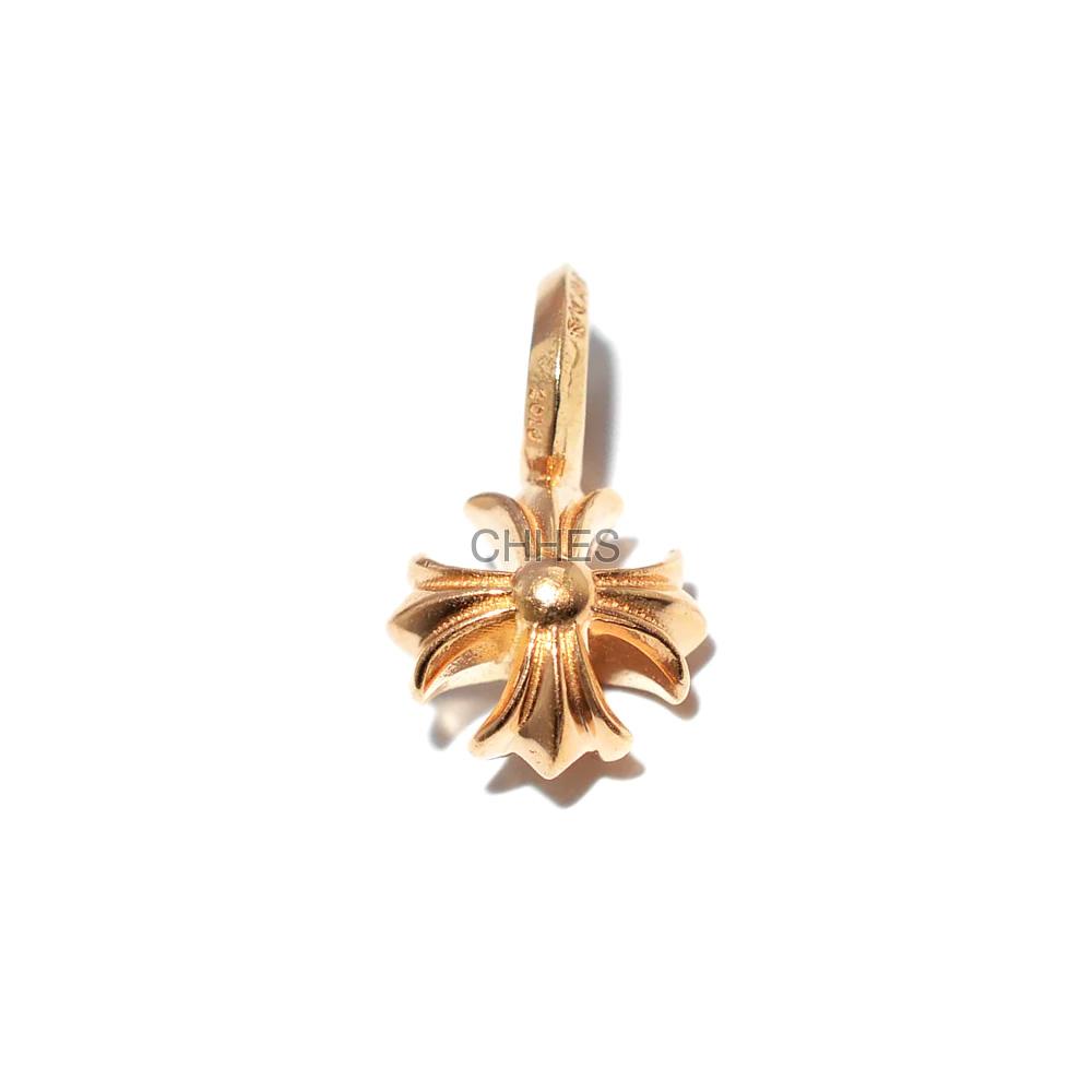 CHROME HEARTS 克罗心22K金阴阳十字花小号吊坠- CHHES