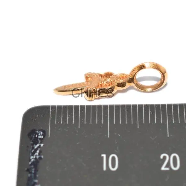 Chrome hearts 克罗心 22K黄金MINI V2宝剑/匕首吊坠