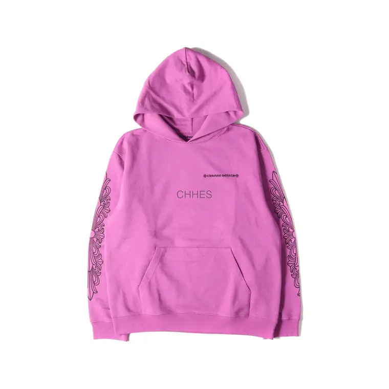 克罗心 Matty Boy 紫色蜘蛛网圆领连帽套头衫