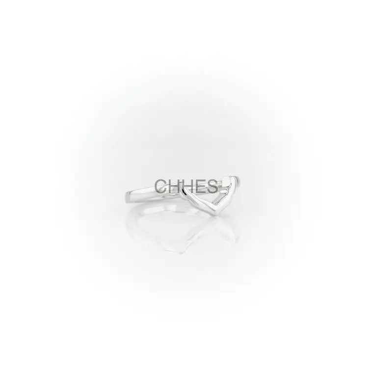 WENSHY 18K白金光环花瓣戒指