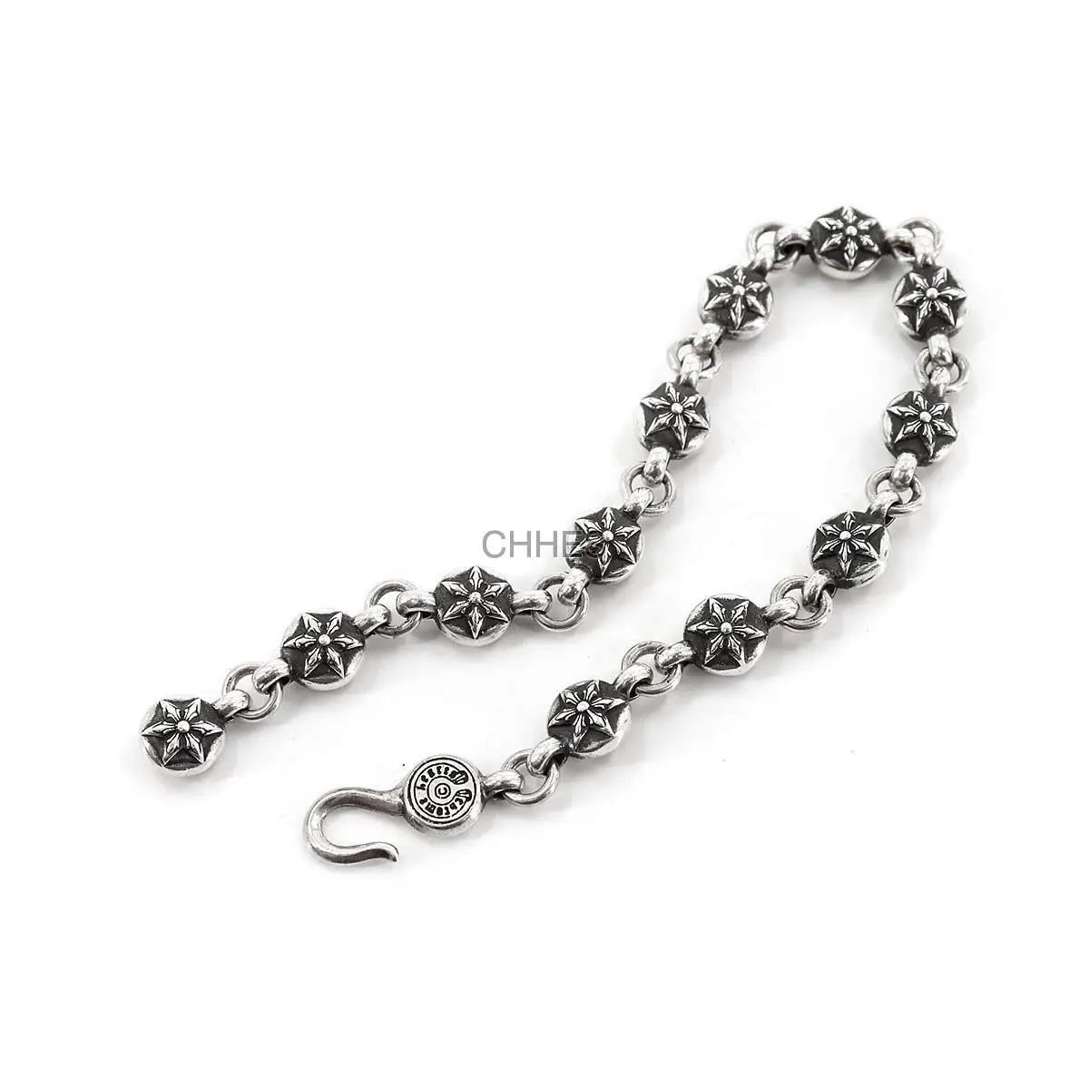 Chrome hearts 克罗心 六芒星球吊坠手链